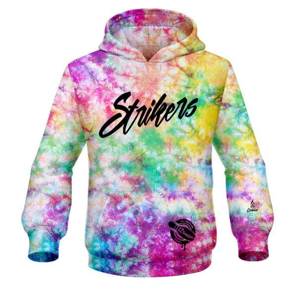 12Bagger Strikers Tie Dye Cloud Bowling Hoodie is the latest Innovation & performances dye sublimation custom Hoodie by Coolwick