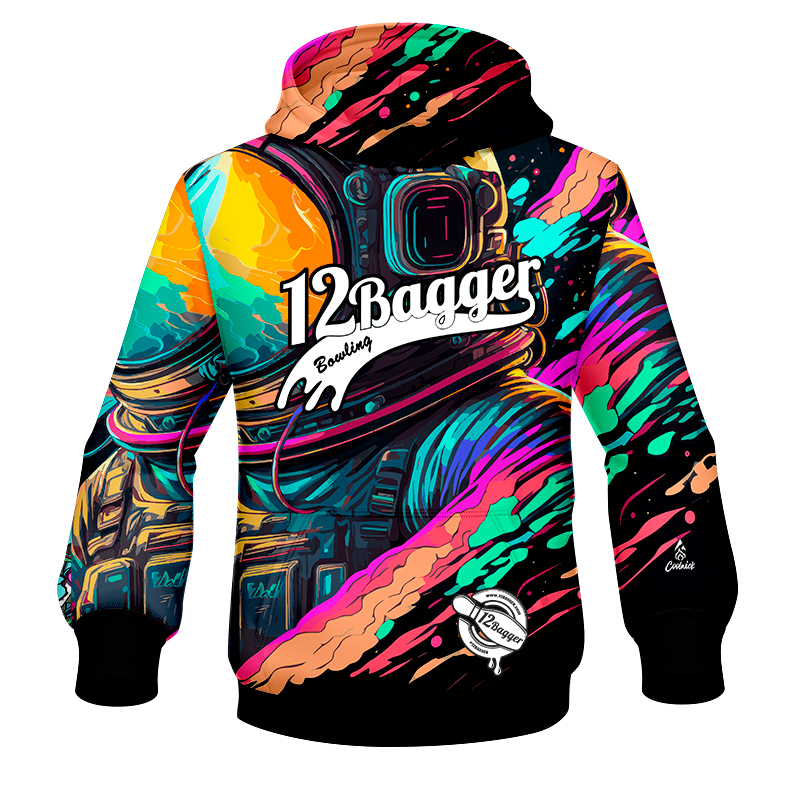 12Bagger Astro World Bowling 12Bagger Bowling Hoodie 
